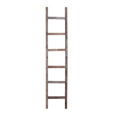 Gray Wood Ladder Bookcase K40884