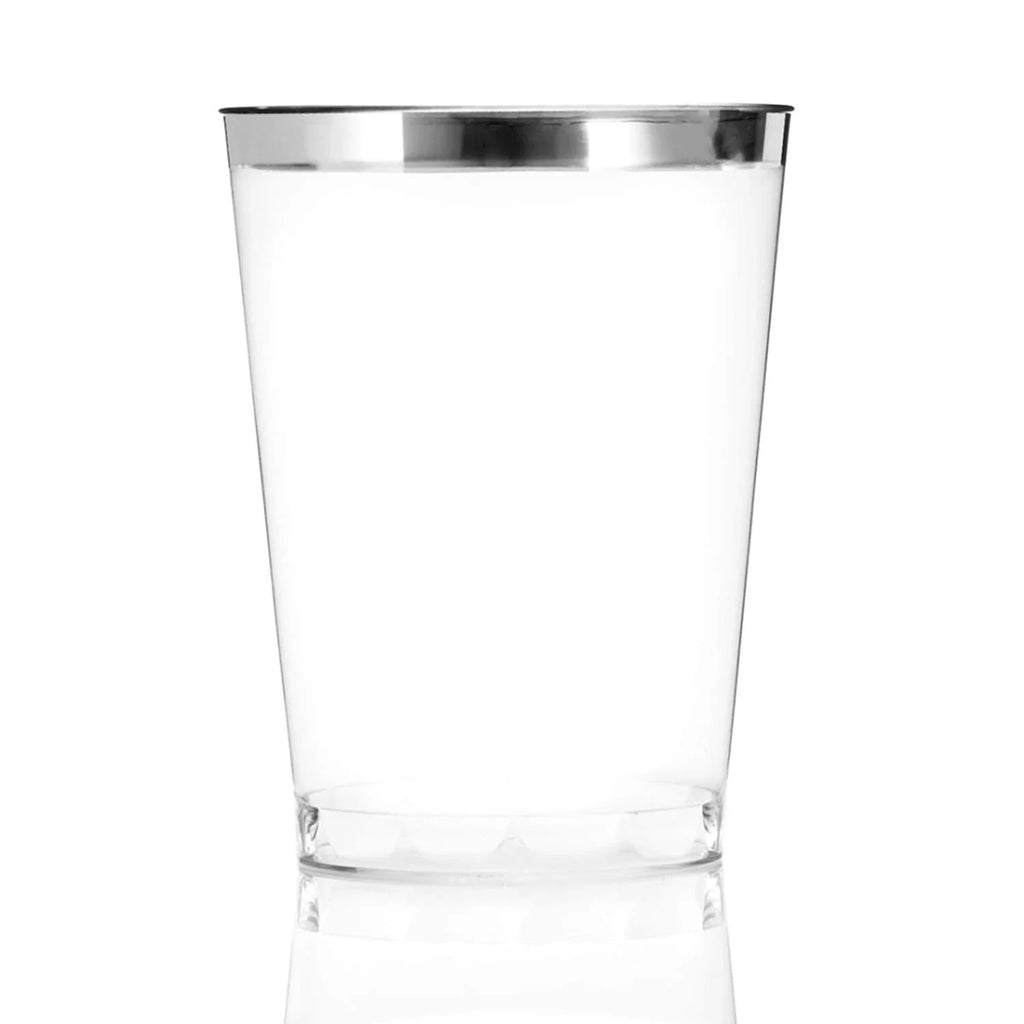 10 Oz Clear Hard Plastic Tumblers 48CT M80681