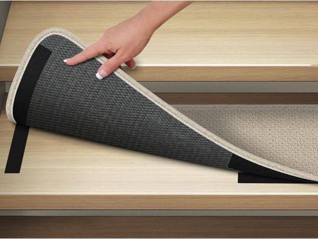 Set of 15 Ivory Cream Carpet Stair Treads T57489