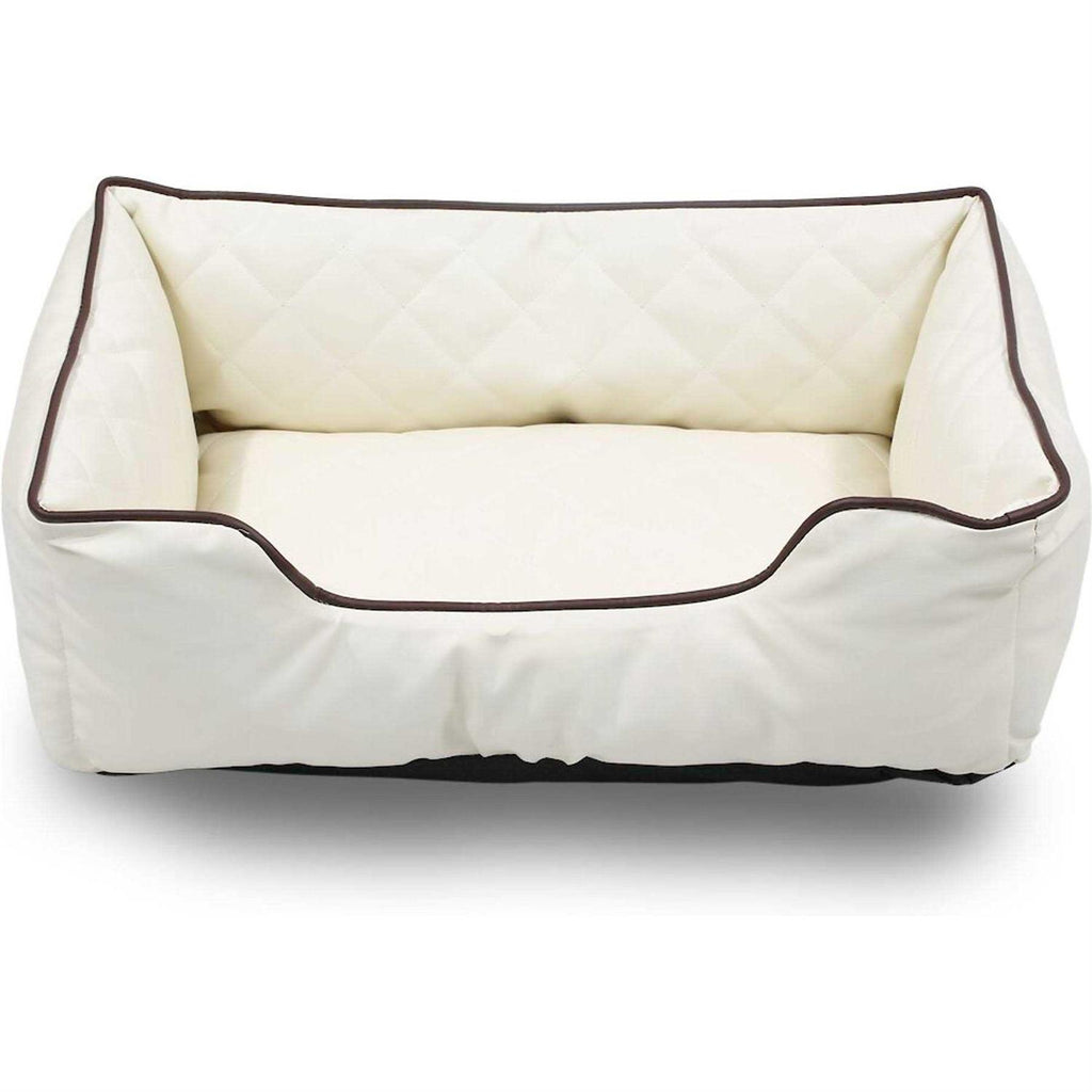 Faux Leather Rectangle Pet Bed A665