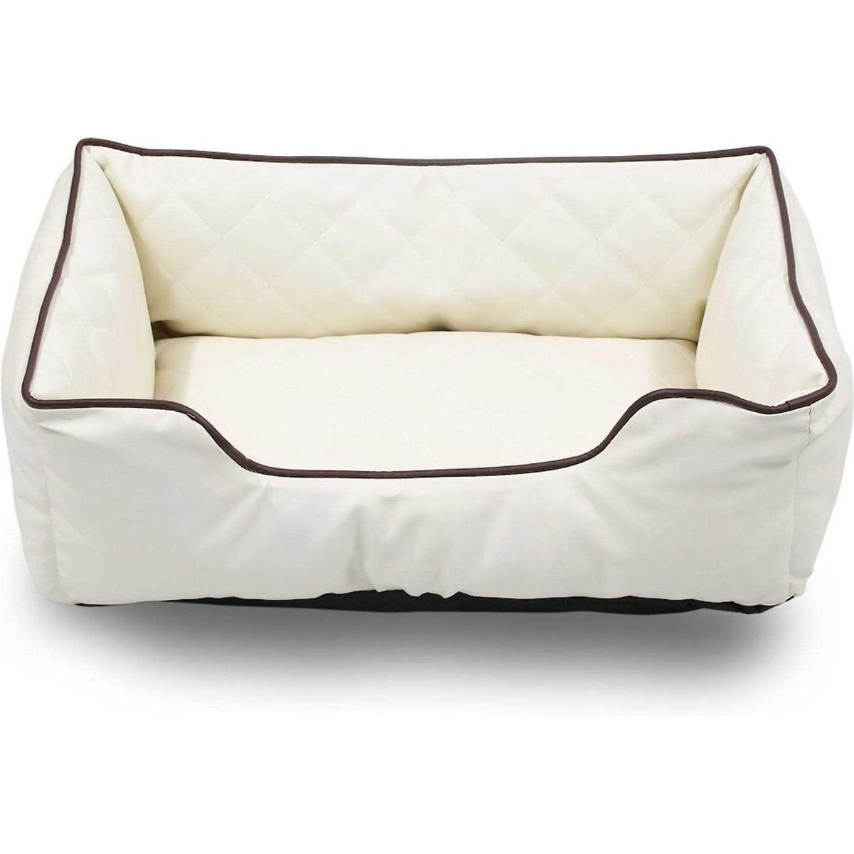 Faux Leather Rectangle Pet Bed A665