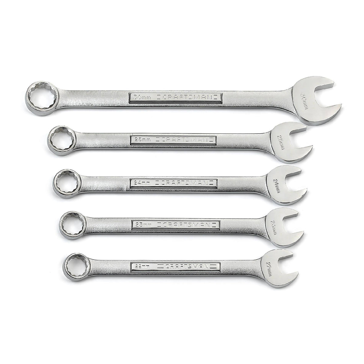5 pc. Metric 12 Pt. Large Combination Wrench Set W923