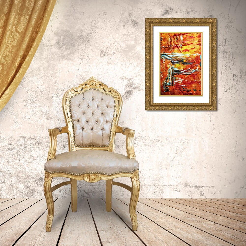 Gold Ornate Wood Framed 11x14 Art Print U5705