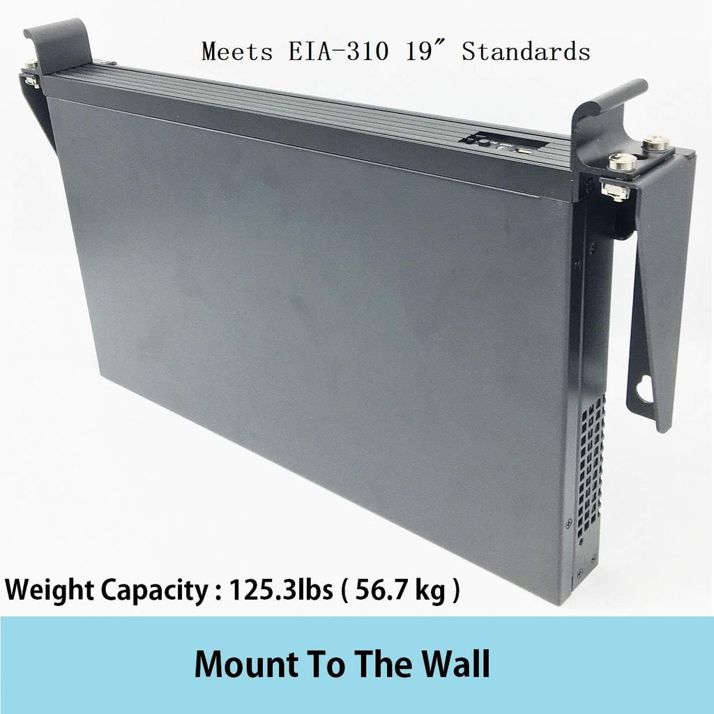 19 Inch 1U Heavy Duty Wall Mountable Server Rack Pack of 2 D319442