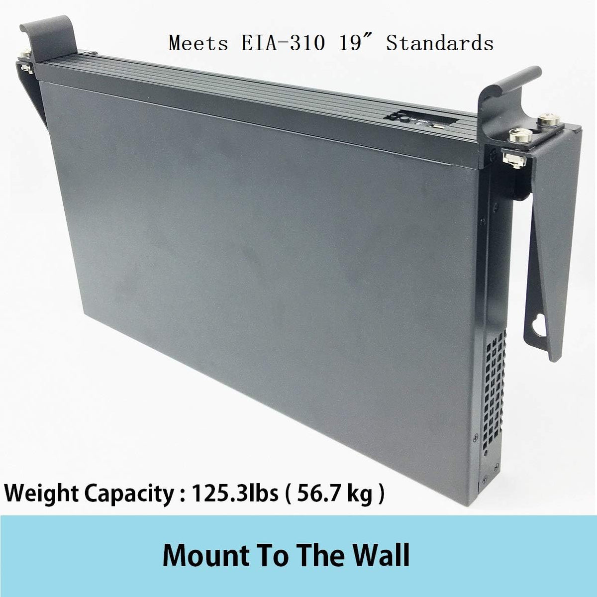 19 Inch 1U Heavy Duty Wall Mountable Server Rack Pack of 2 D319442
