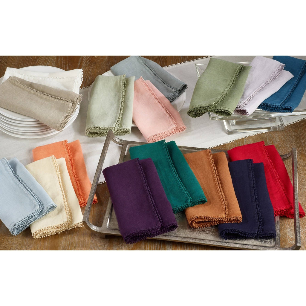 Pink 100% Linen Table Napkins Set of 4 N4737
