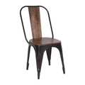 Industrial Iron Mango Wood Side Dining Chairs (Set of 2) Brown C508179