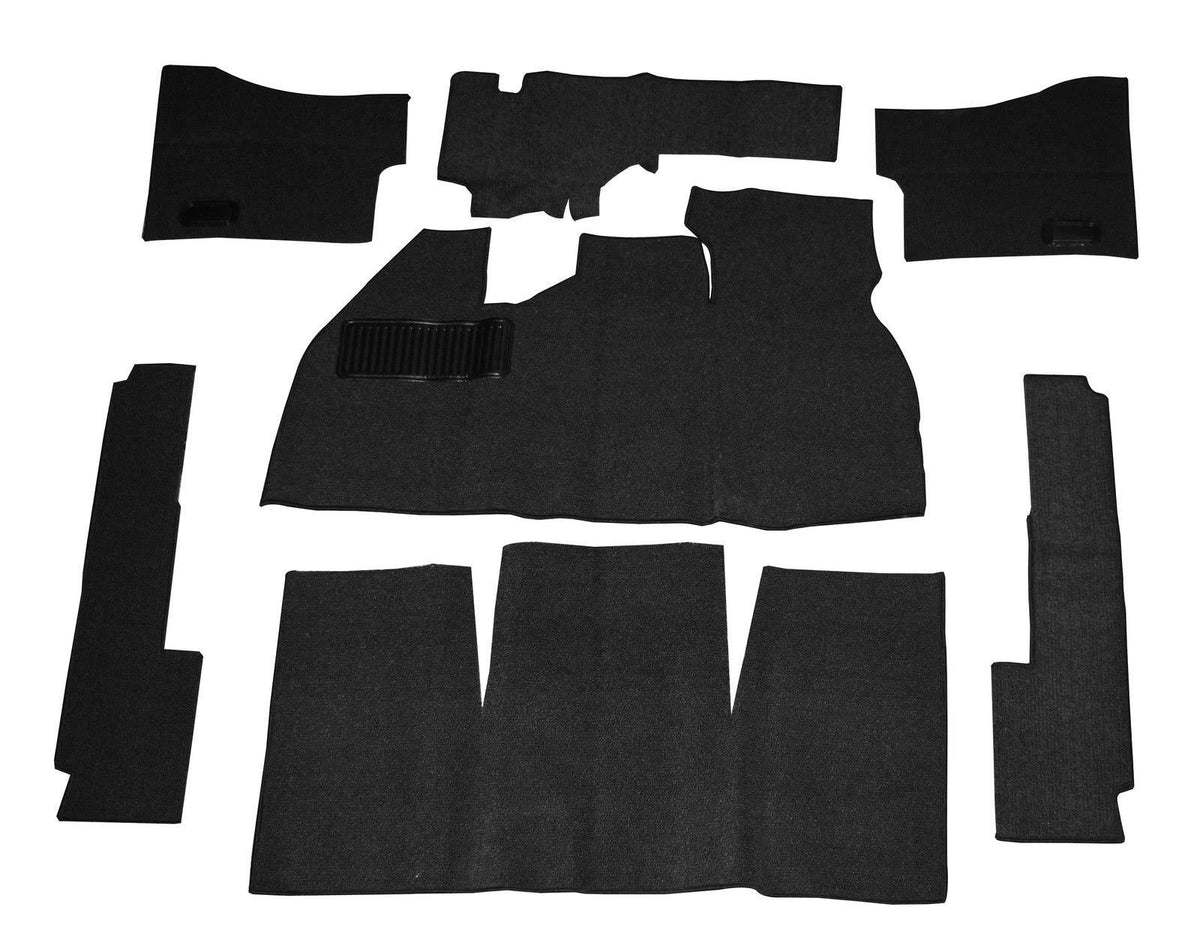 Black 7-Piece Carpet Kit with Footrest Q18097
