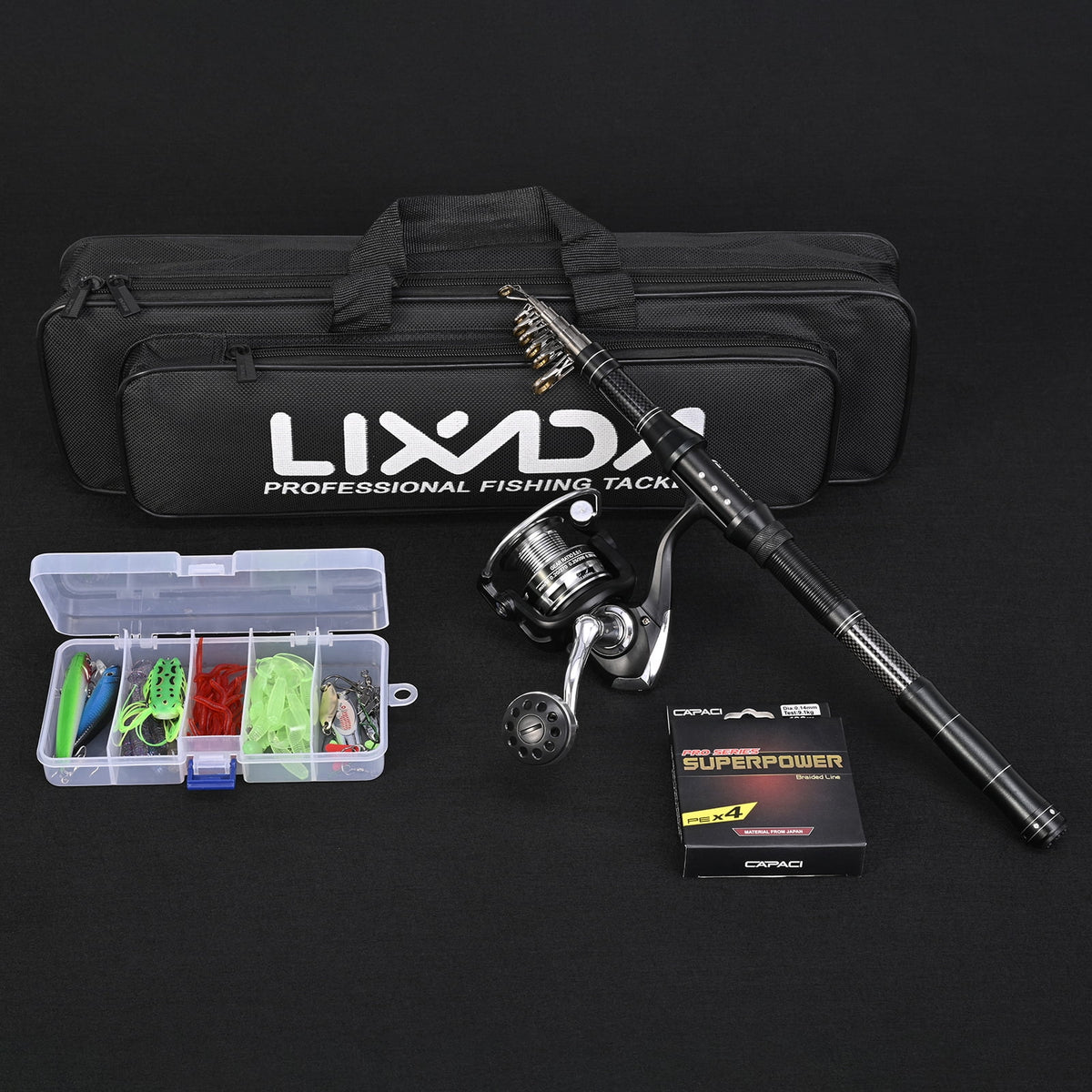 Telescopic Pole Reel Combo Set U858