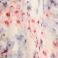 Ivory Floral Flutter Sleeve V Neck Maxi Dress U775090