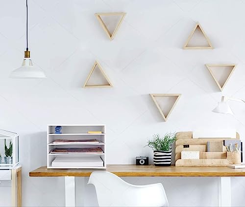 Wood Desktop File Organizer with Adjustable Shelves Q869694