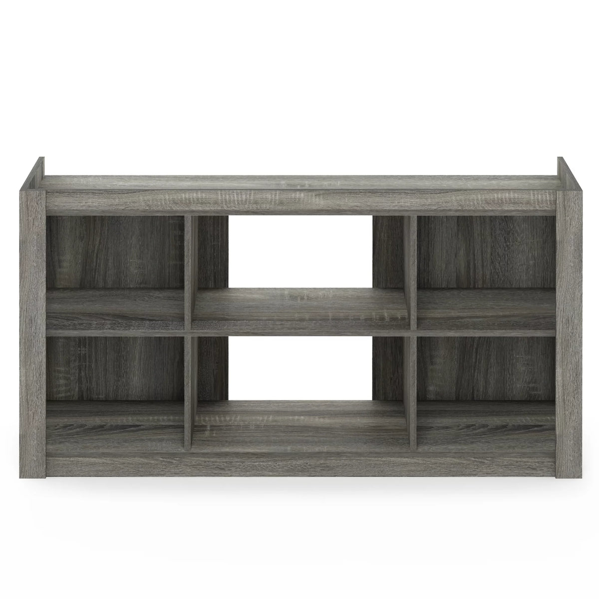 French Oak Grey TV Stand Bookshelves S7889