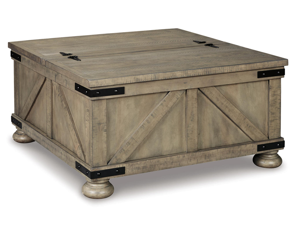 Gray Coffee Table With Storage F513