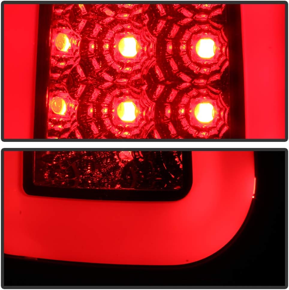 Black Smoked LED Tail Lights Brake Lamps Set Left Right K8372