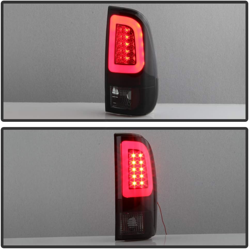 Black Smoked LED Tail Lights Brake Lamps Set Left Right K8372