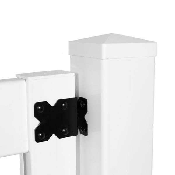 White Vinyl Picket Fence Gate C39449
