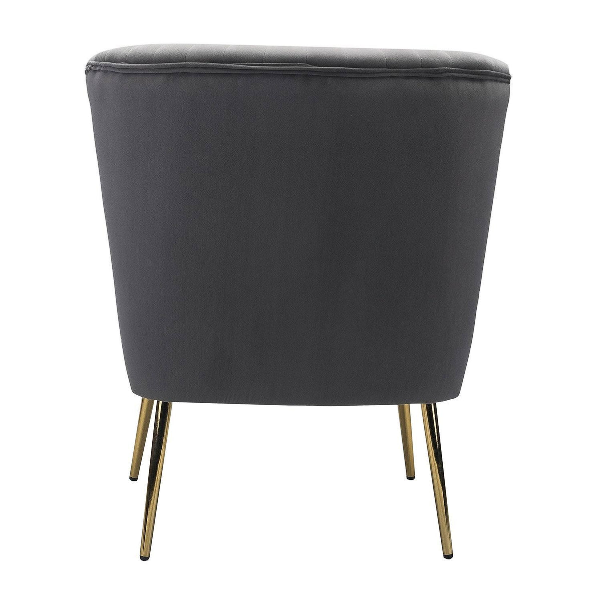 Grey Gold Legs Side Chair Set of 2 L4998