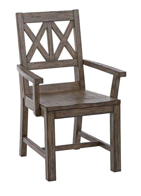 Gray Wood Arm Chair G469