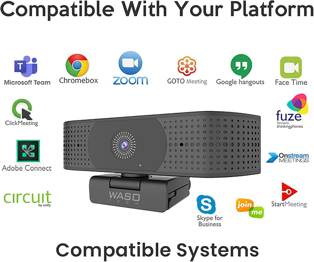 4K Webcam with Microphone, Auto Focus, USB Z5645