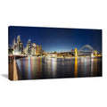 Cityscape Sydney Nightfall Panorama Photographic Print on Wrapped Canvas P427