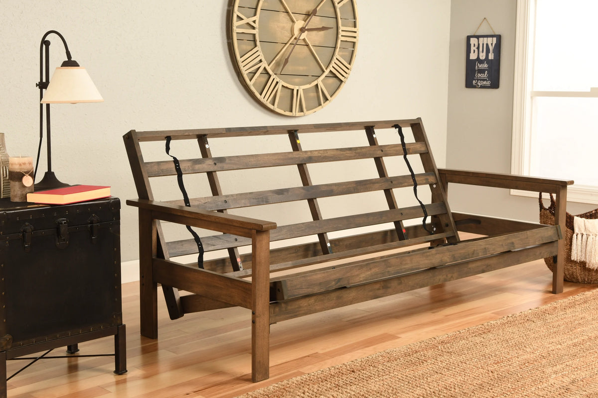 Rustic Walnut Finish Futon V16270