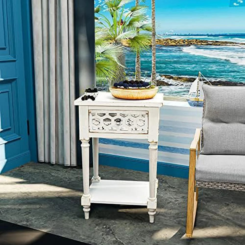 3 Drawer Wood Grain End Table B147