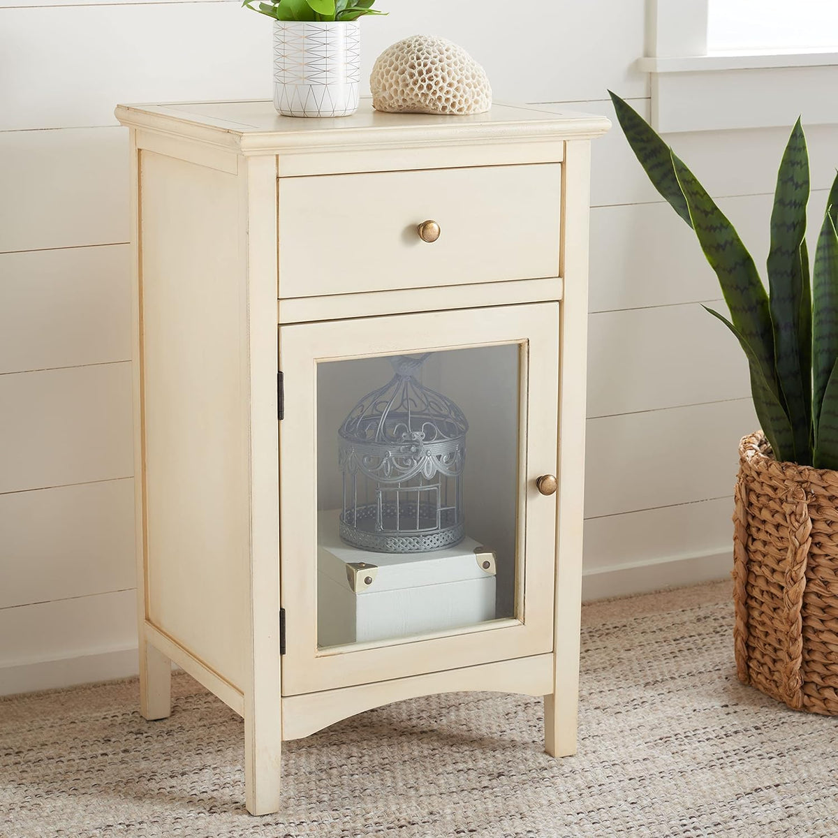 French Grey End Table H10267