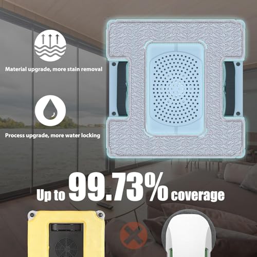 Window Cleaner Robot Double-Sided Spray Water 3800Pa Suction R7821