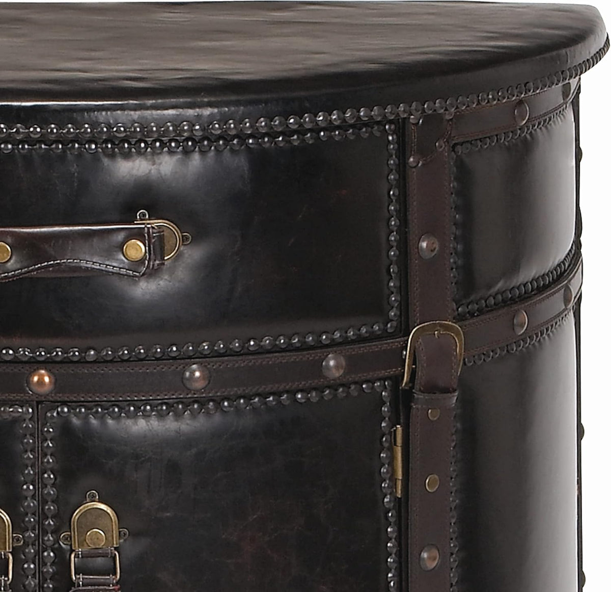 Wood Leather Cabinet N213
