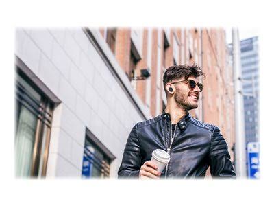 True wireless earphones with mic Bluetooth active noise canceling noise isolating black Q531913