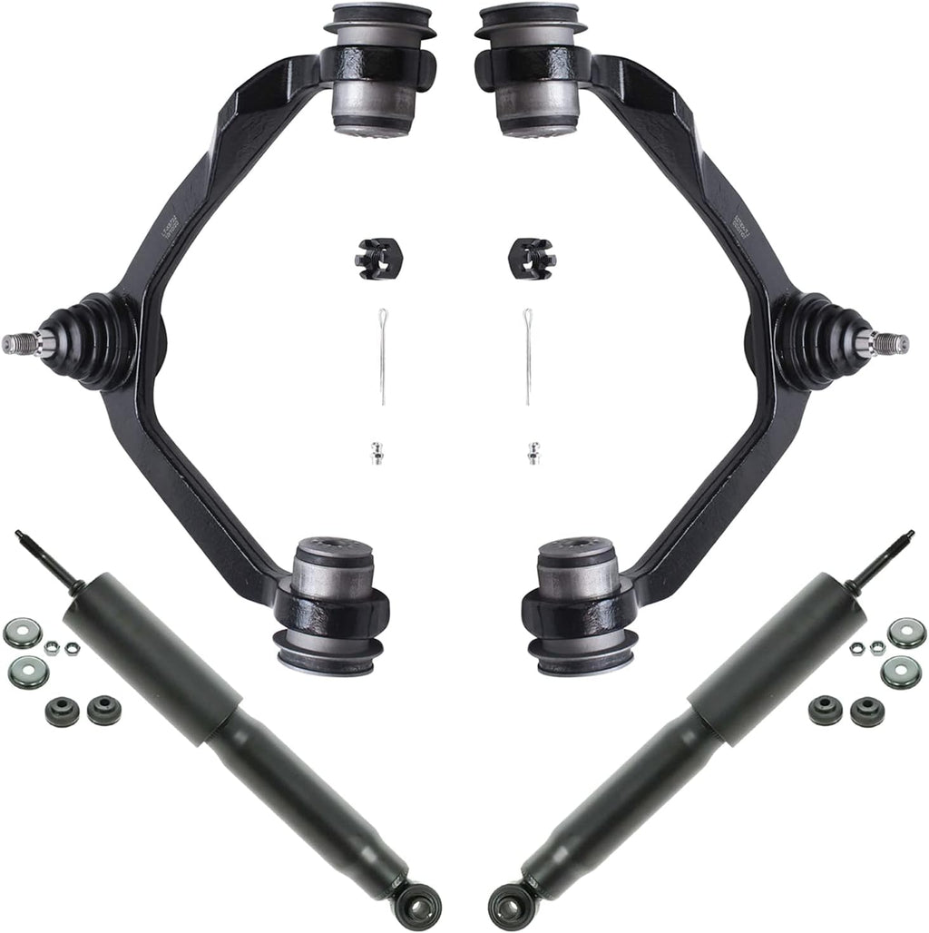 Front Shocks Absorber Assembly with Upper Control Arm with Ball Joint Suspension Kit 4pc Set H704368