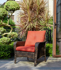 Red Cushioned Patio Chair Set of 2 V494242