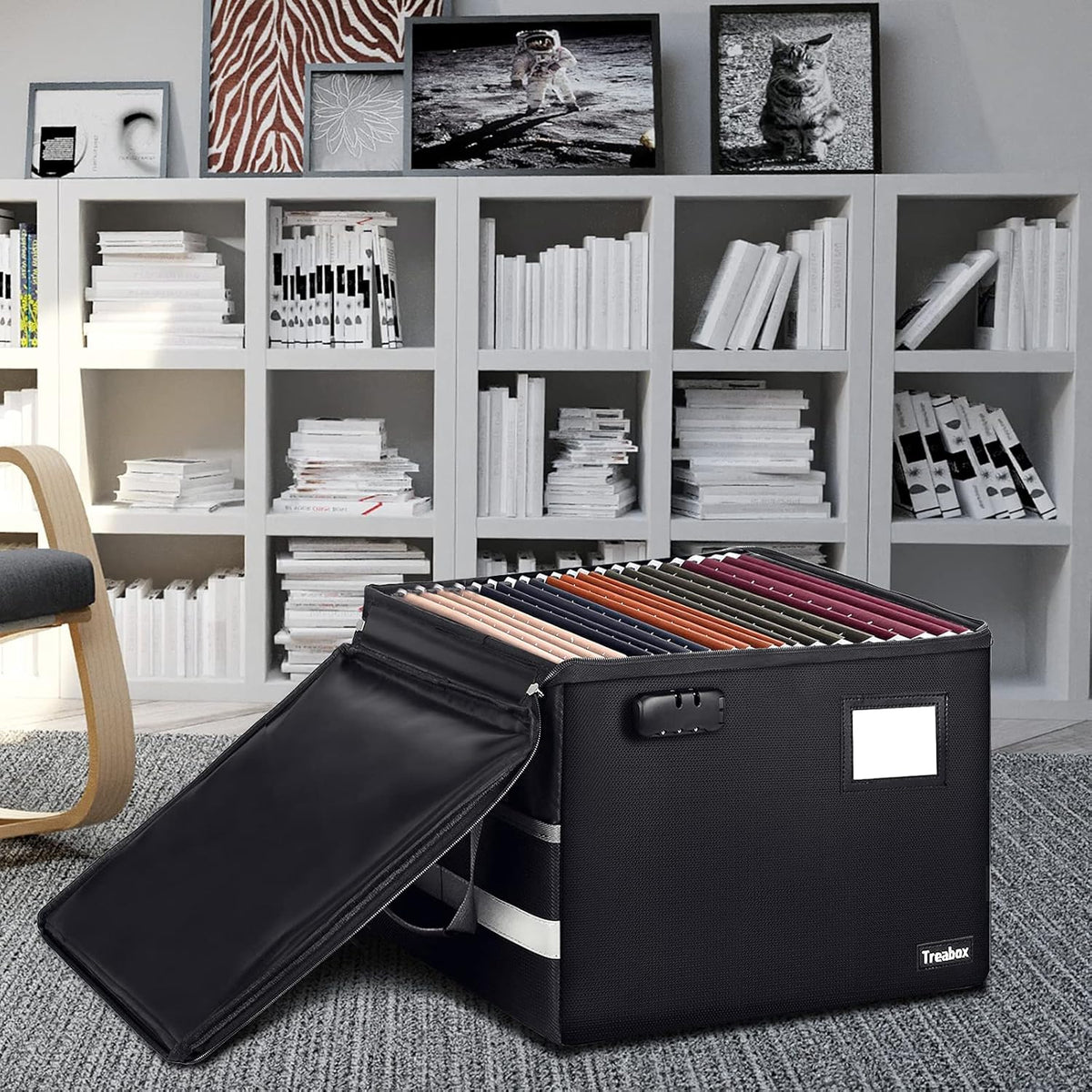 Fireproof File Storage Box with Lock, Pack of 2 A591