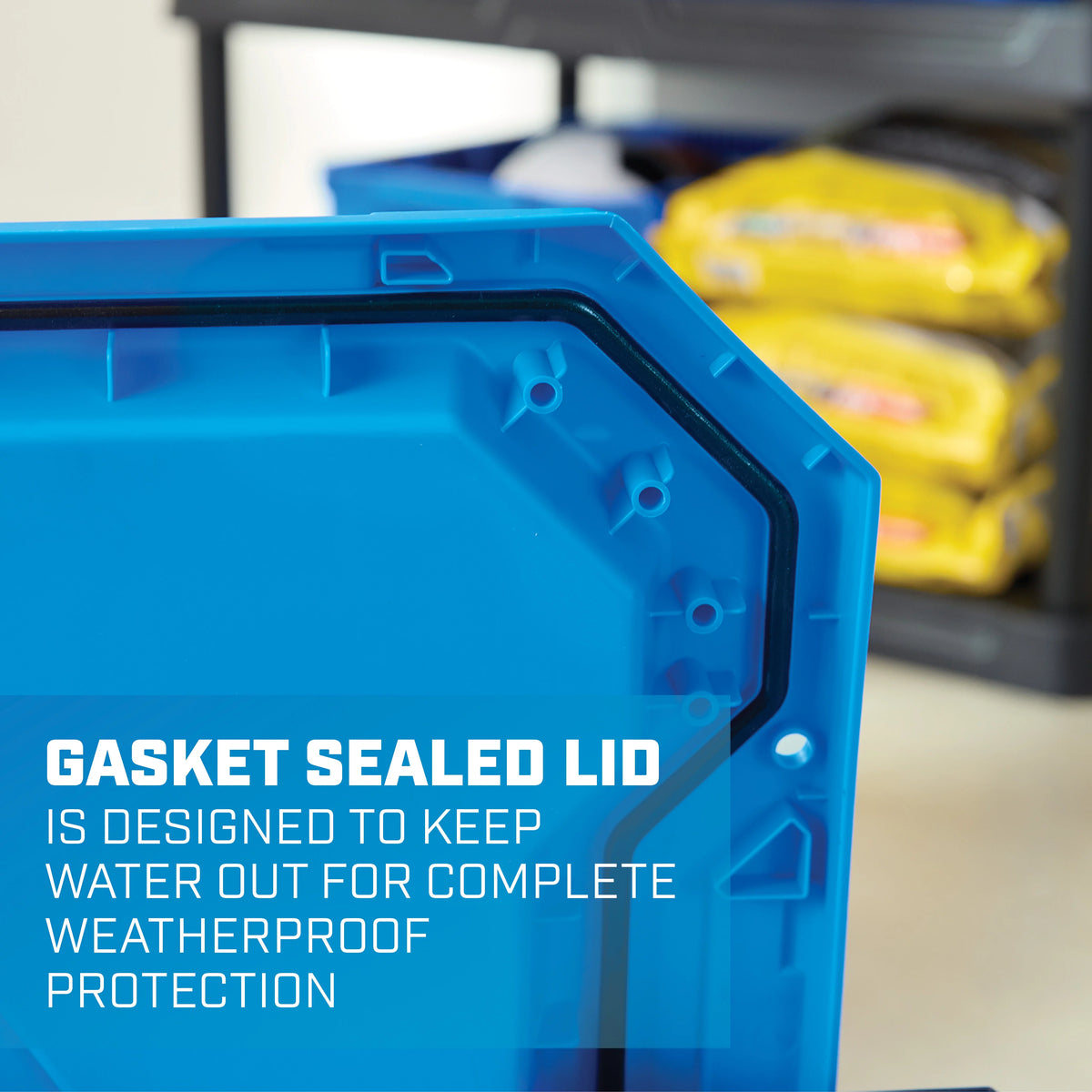 18 Gallon Water Resistant Plastic Storage Bins D5611