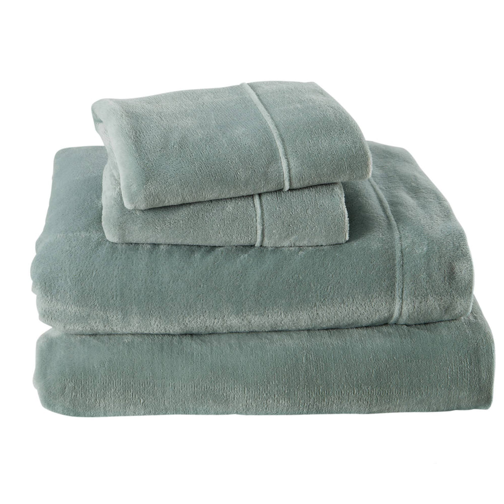 Jade Velvet Plush Sheet Set California King Z15260