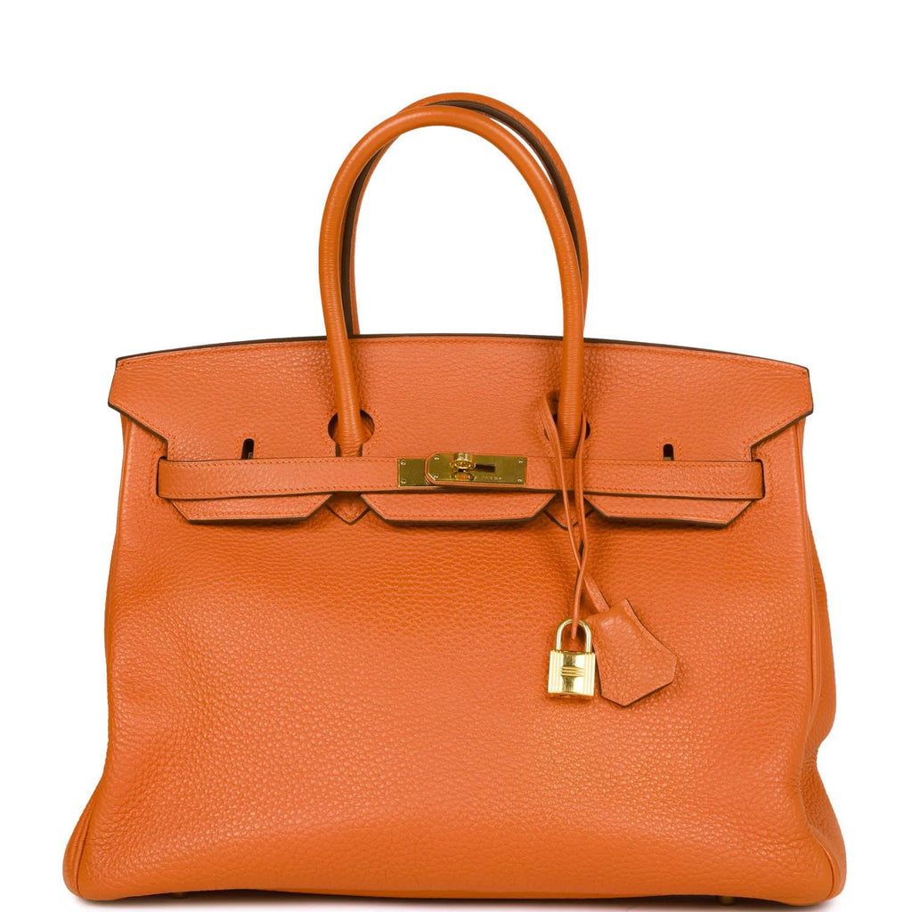 Orange Togo Leather Handbag Q151357