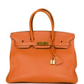 Orange Togo Leather Handbag Q151357