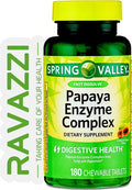 Chewable Papaya Enzyme Tablets Dietary Supplement, 180 Count I705172