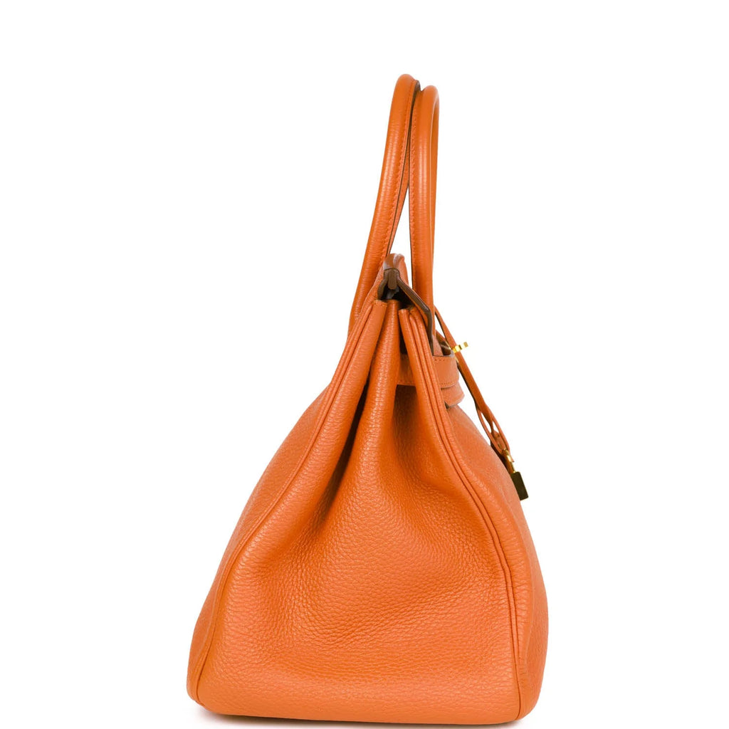 Orange Togo Leather Handbag Q151357