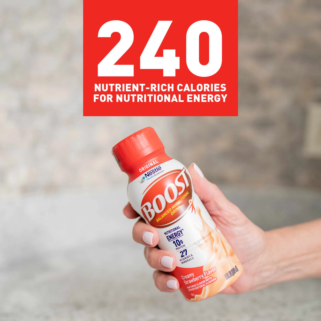 Creamy Strawberry Nutritional Drink, 10 g Protein, 15 - 8 fl oz Bottles W281
