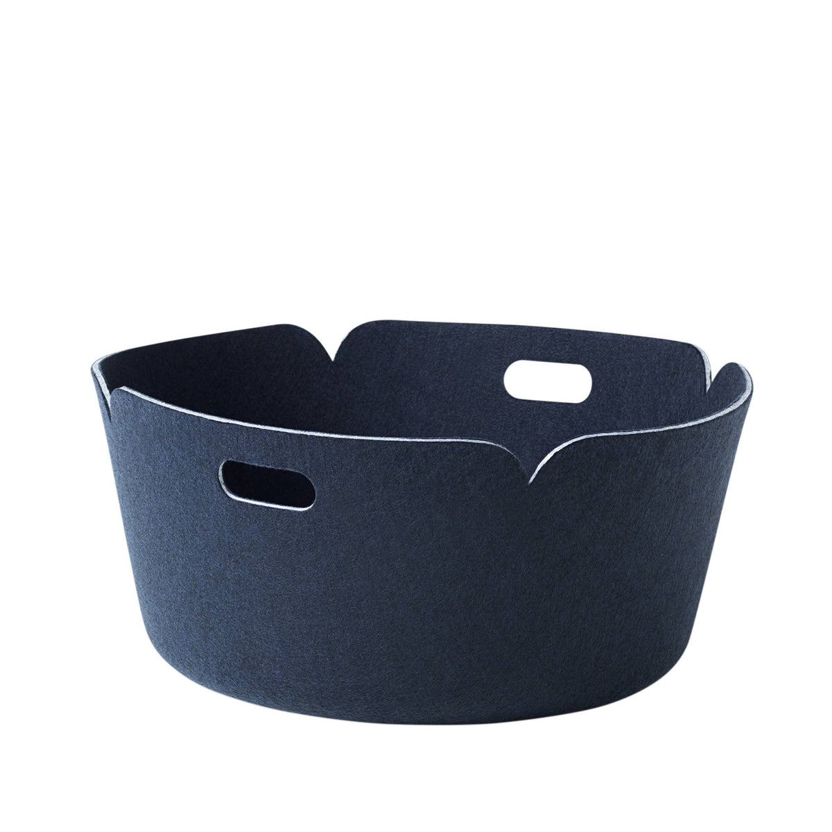Midnight Blue Round Basket N9208