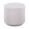 Round Light Speckled Concrete Side Table M461