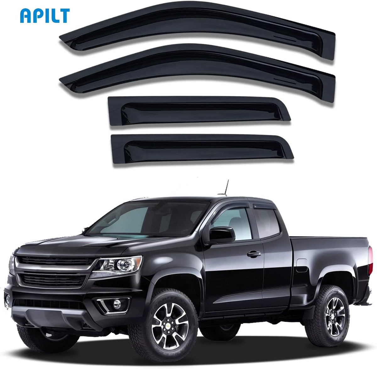 Dark Smoke 4-Piece Side Window Deflectors G251016