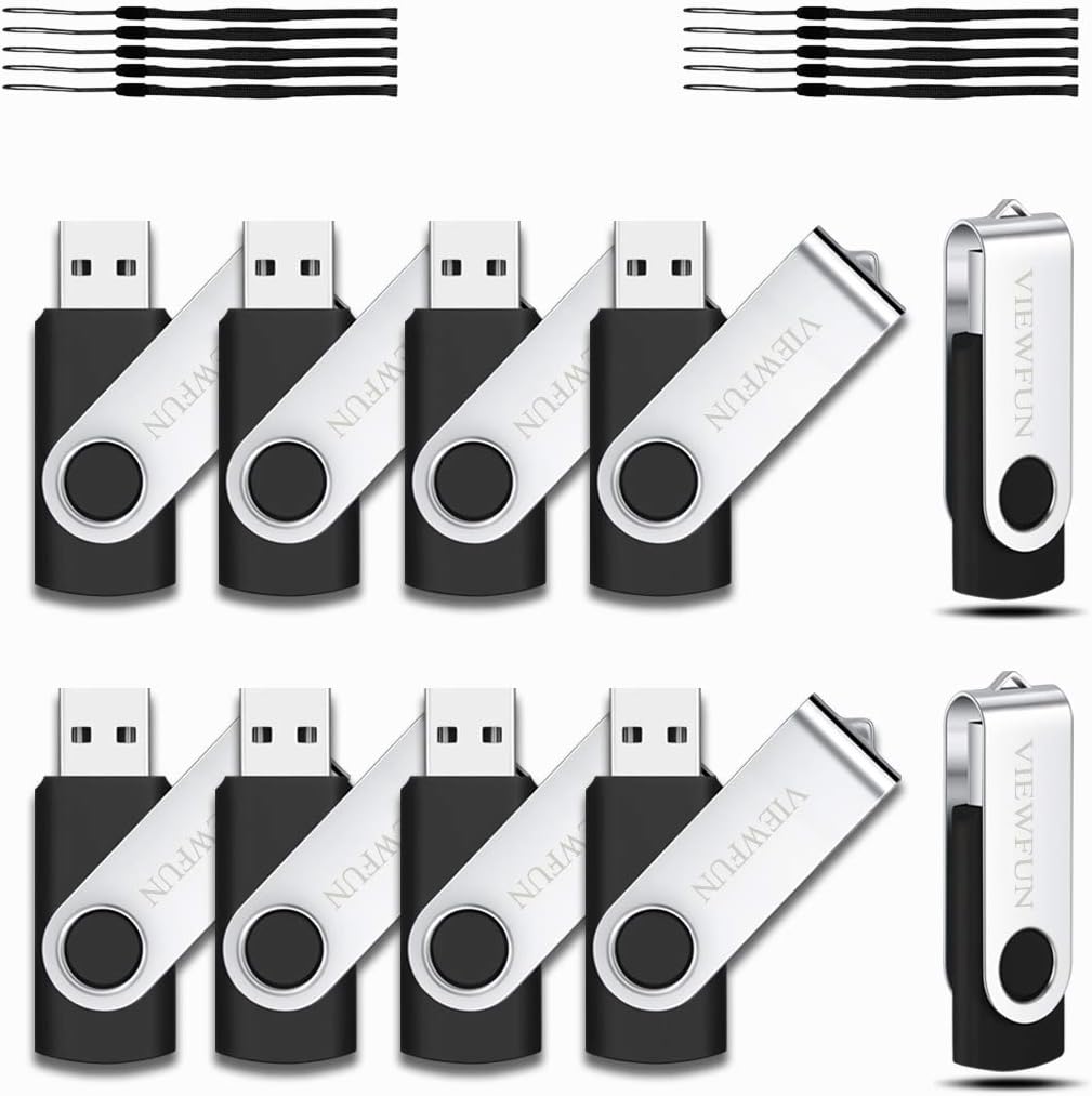 16GB 20 Pack USB 2.0 Flash Drive with LED Indicator and Lanyards F24901